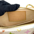 Louis Vuitton LV Takashi Murakami Alma BB 2-Way Shoulder Leather White Multicolo — view 4