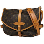 Louis Vuitton Saumur 30 Crossbody Shoulder Bag Monogram Brown