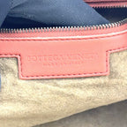 Bottega Veneta Intrecciato Leather Pink Shoulder Bag Silver — view 4