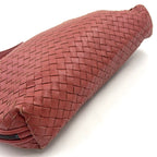 Bottega Veneta Intrecciato Leather Pink Shoulder Bag Silver — view 7