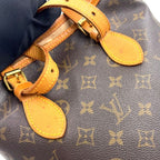 Louis Vuitton Bucket PM Monogram Leather Brown Light Shoulder Bag Gold — view 9