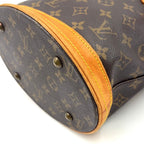 Louis Vuitton Bucket PM Monogram Leather Brown Light Shoulder Bag Gold — view 6