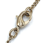 Chanel CC Logo Rhinestone Metal Color Stone Clear Gold Necklace — view 5