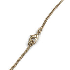 Chanel CC Logo Rhinestone Metal Color Stone Clear Gold Necklace — view 6