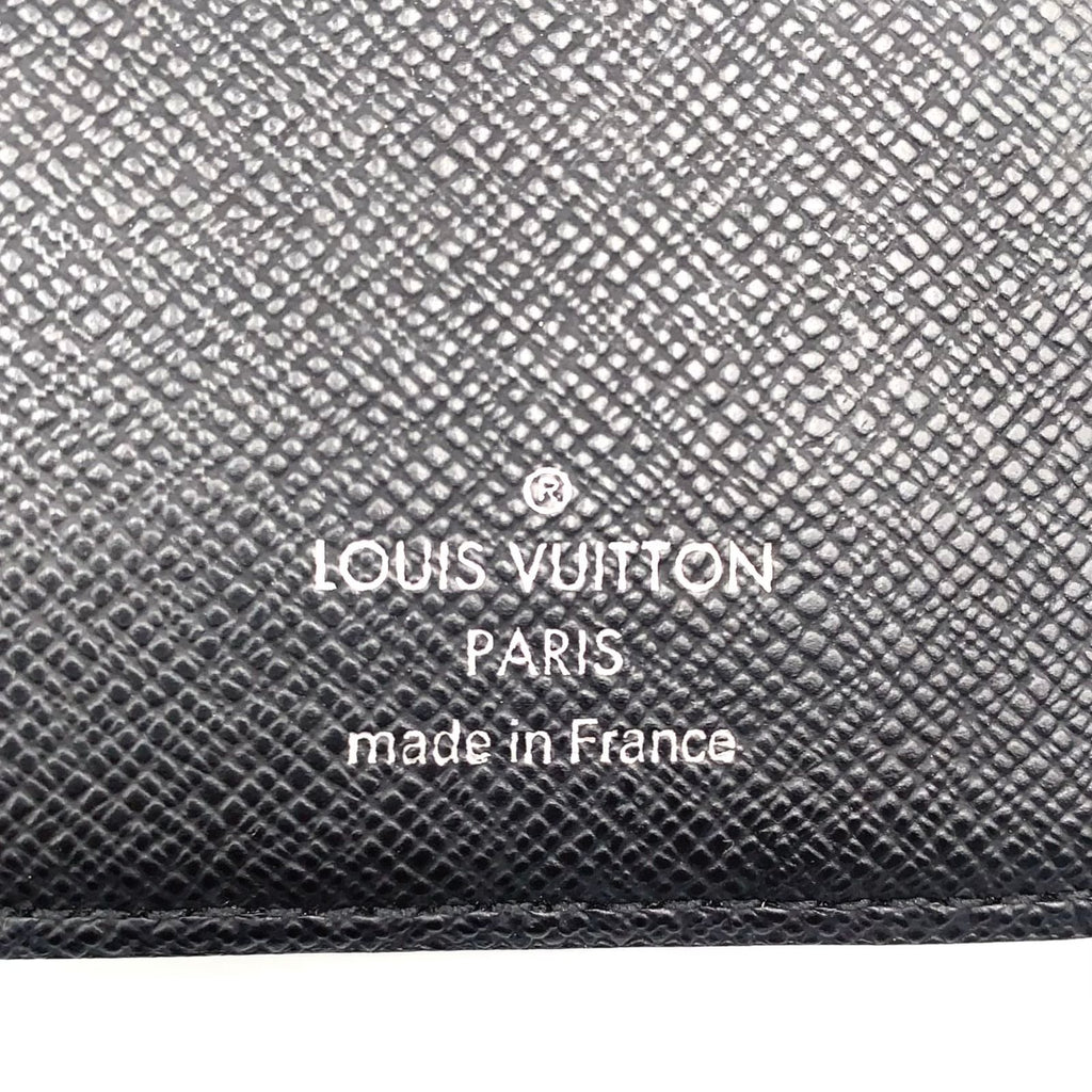 Louis Vuitton Portefeuille Brazza Damier Graphite Leather Black Bifold Wallet — view 4