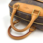 Louis Vuitton Monogram Leather Brown Light Handbag Gold — view 6