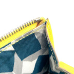 Hermes Citizen Twill Long Combine Silk Color Yellow Green Wallet Silver — view 7
