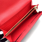 Louis Vuitton Monogram Totem Portefeuille Sarah Leather Pink Brown Wallet Gold — view 3
