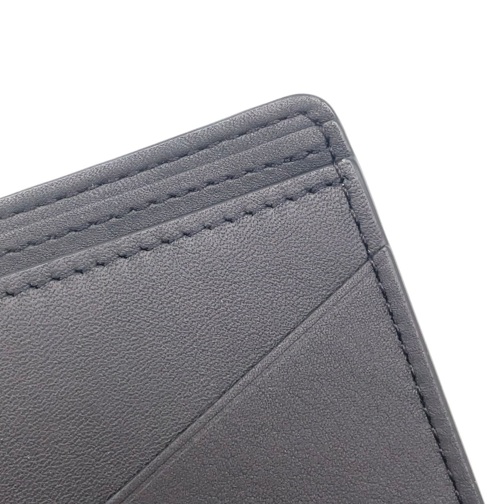 Louis Vuitton Portefeuille Multiple Initial Leather Black Bifold Wallet — view 9