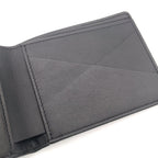 Louis Vuitton Portefeuille Multiple Initial Leather Black Bifold Wallet — view 5
