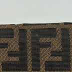Fendi Zucca Pattern Mamma Baguette Shoulder Bag Canvas Brown — view 4