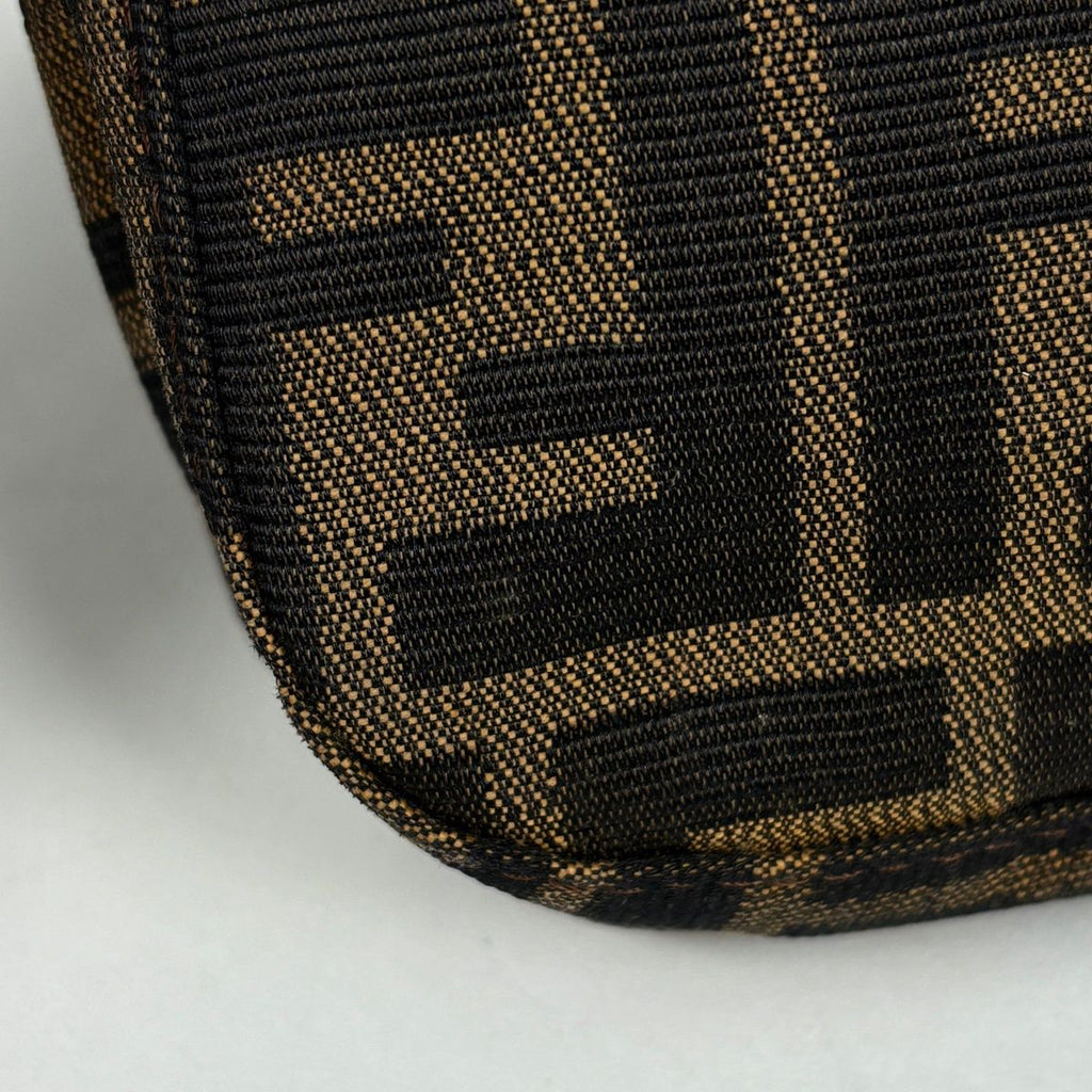 Fendi Zucca Pattern Mamma Baguette Shoulder Bag Canvas Brown — view 3