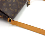 Louis Vuitton Musette Monogram Leather Brown Light Shoulder Bag Gold — view 6