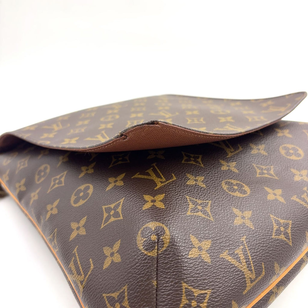 Louis Vuitton Musette Monogram Leather Brown Light Shoulder Bag Gold — view 9