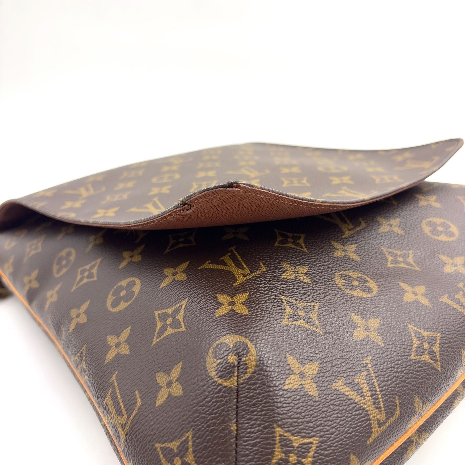 Louis Vuitton Musette Monogram Leather Brown Light Shoulder Bag Gold — view 9