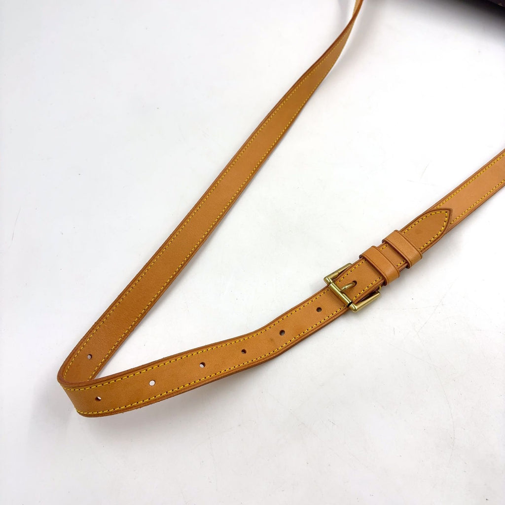 Louis Vuitton Musette Monogram Leather Brown Light Shoulder Bag Gold — view 5