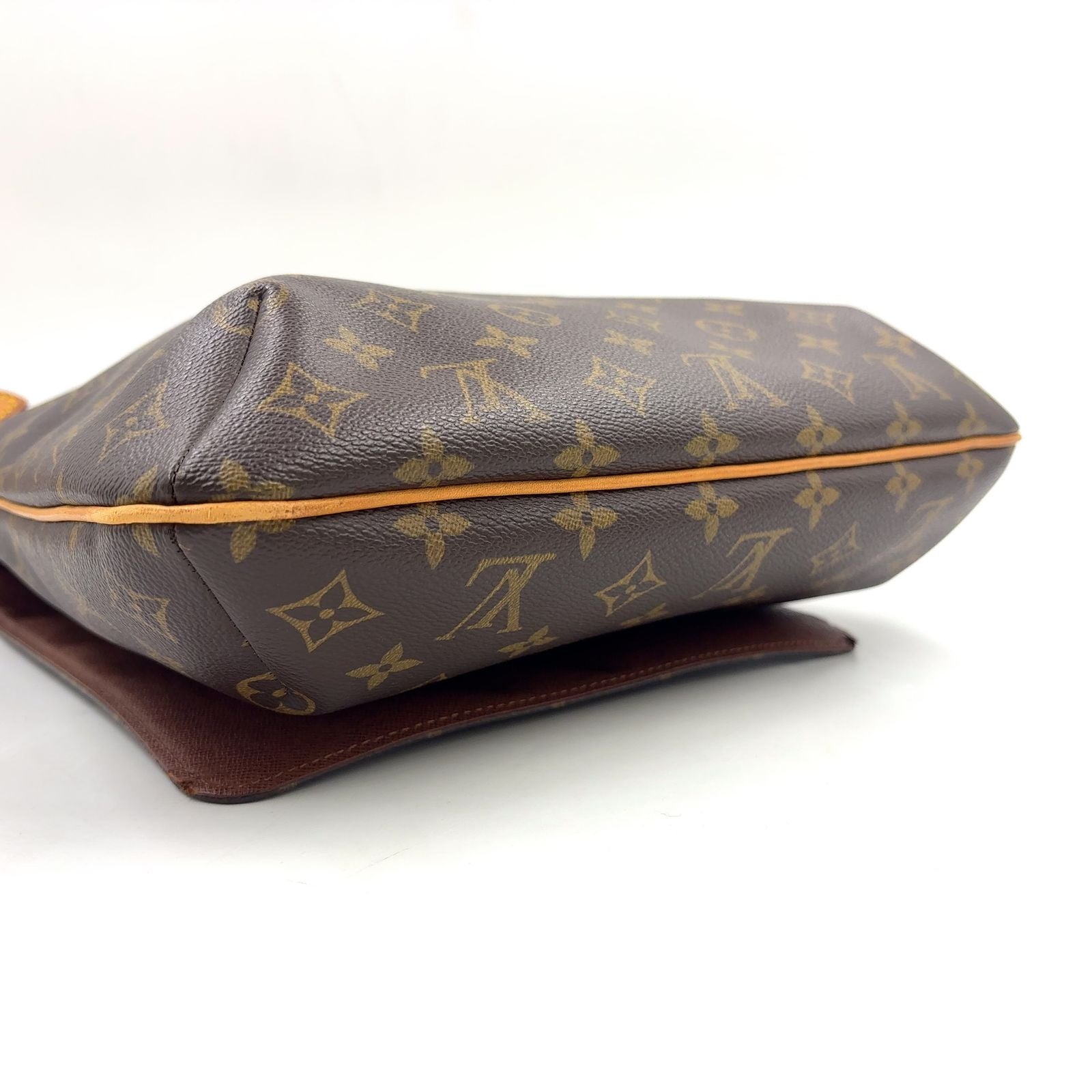 Louis Vuitton Musette Monogram Leather Brown Light Shoulder Bag Gold — view 7