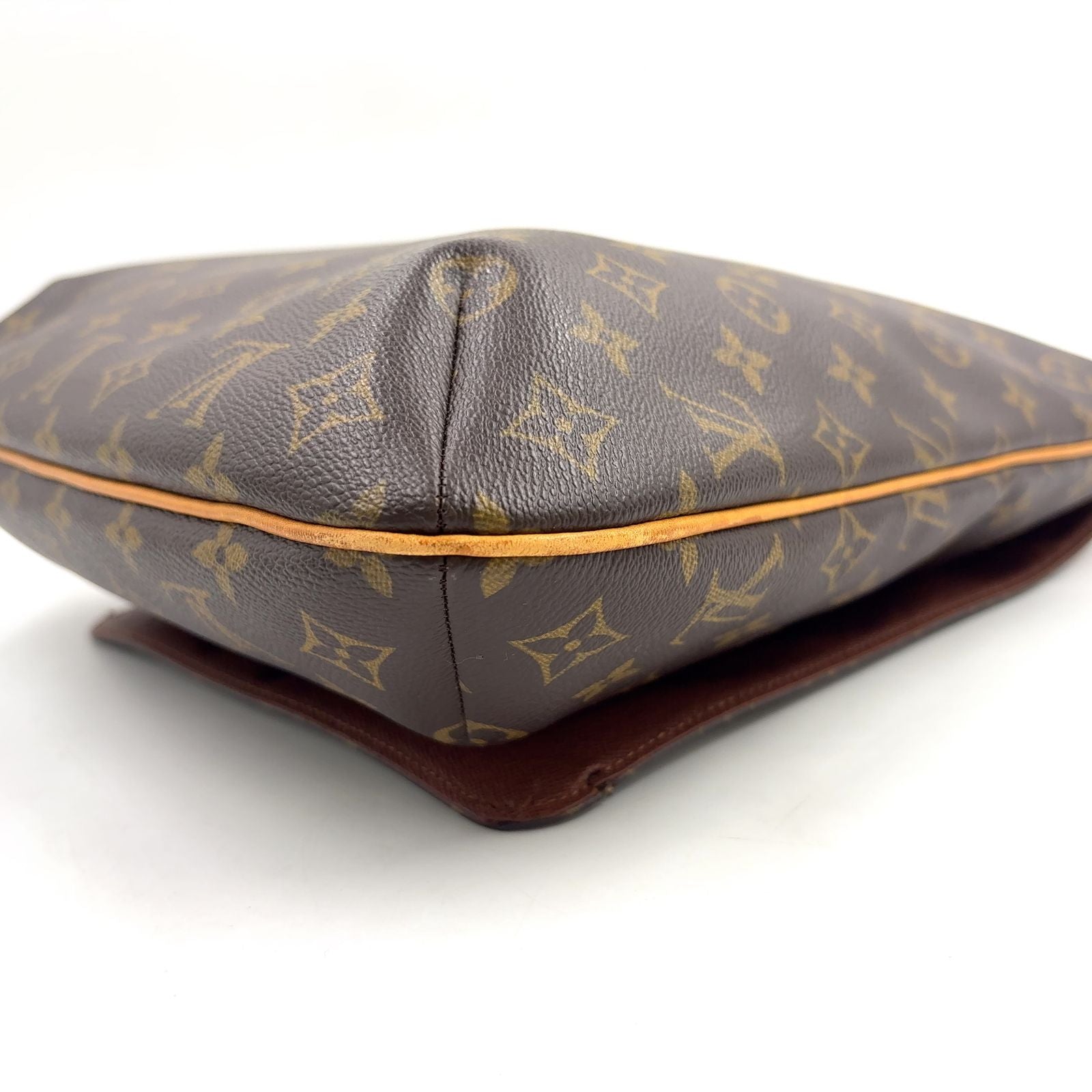 Louis Vuitton Musette Monogram Leather Brown Light Shoulder Bag Gold — view 8