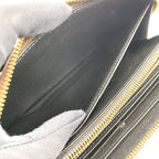 Louis Vuitton Zippy Wallet Monogram Giant Leather Dark Brown Light Round Gold — view 7