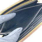 Louis Vuitton Zippy Wallet Monogram Giant Leather Dark Brown Light Round Gold — view 5