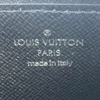 Louis Vuitton Coin Card Holder Monogram Eclipse Leather Gray Black Case Silver — view 4