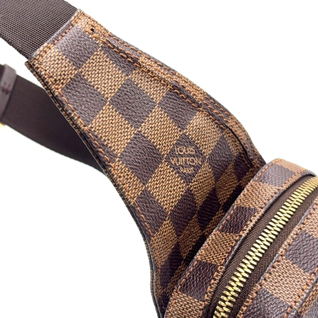Louis Vuitton Damier Geronimos Brown Belt Bag Gold — view 7