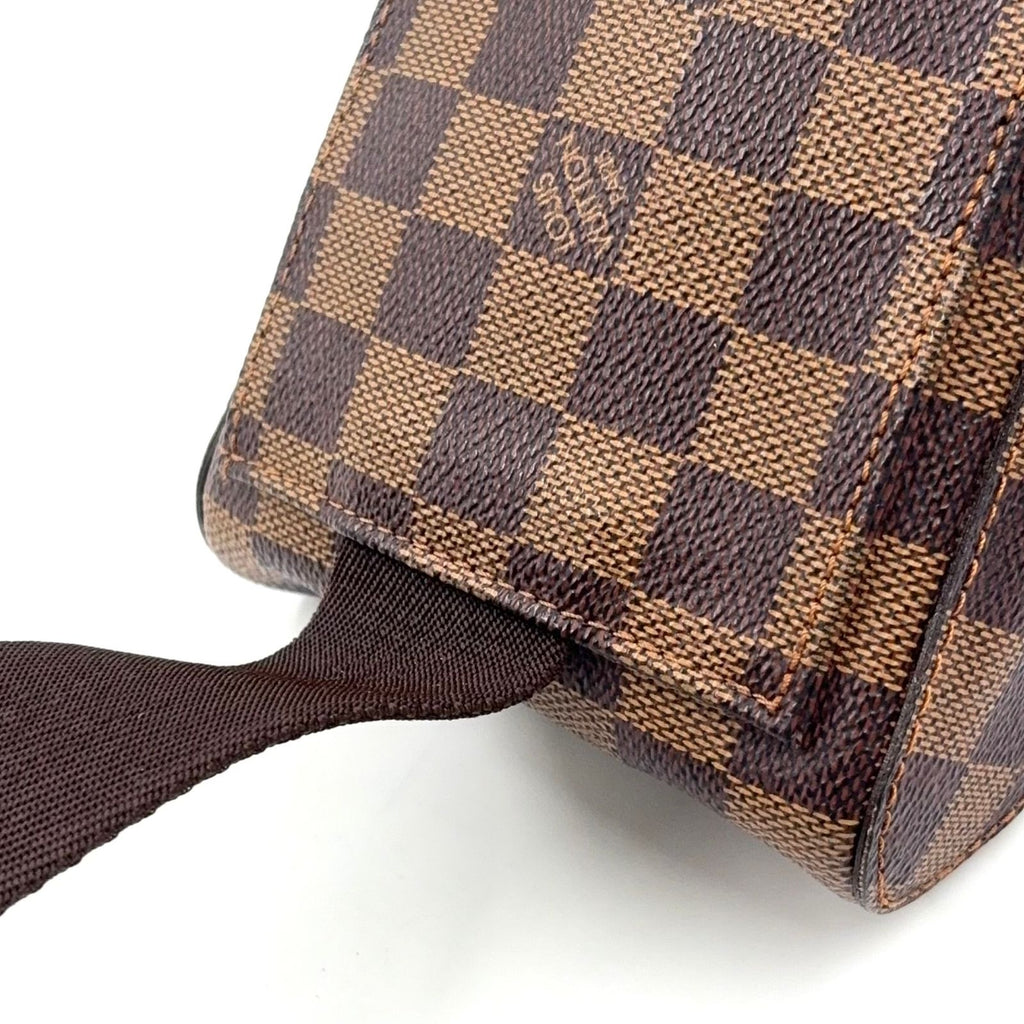Louis Vuitton Damier Geronimos Brown Belt Bag Gold — view 6