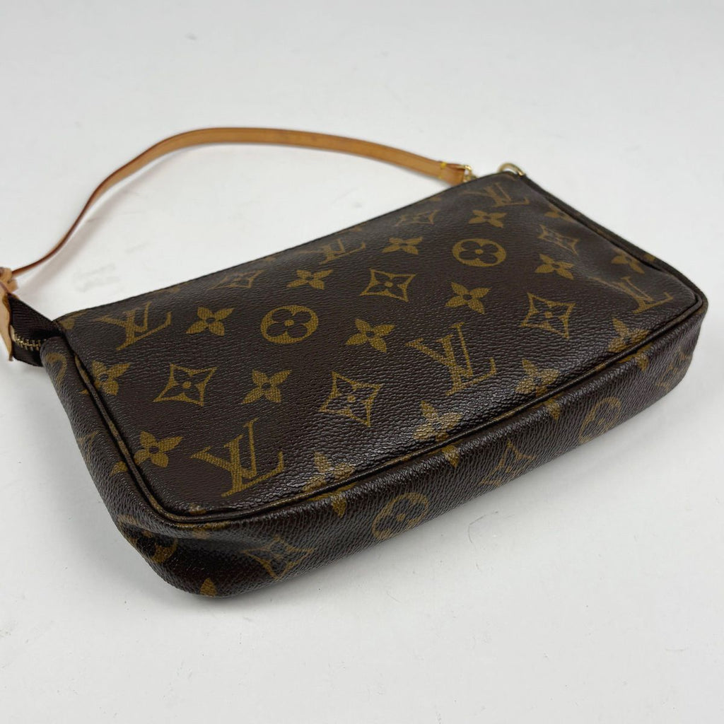 Louis Vuitton Pochette Makeup Cosmetics Pouch Monogram Brown — view 2