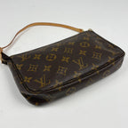 Louis Vuitton Pochette Makeup Cosmetics Pouch Monogram Brown — view 2