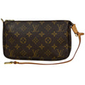 Louis Vuitton Pochette Makeup Cosmetics Pouch Monogram Brown