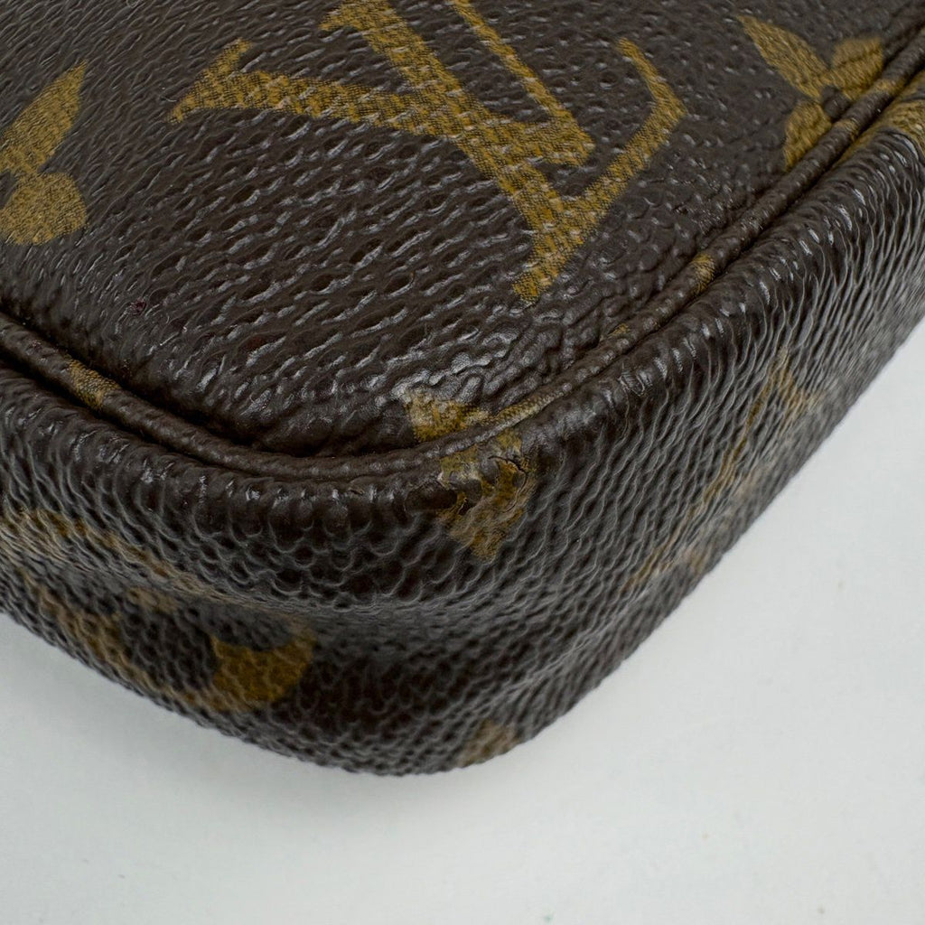 Louis Vuitton Pochette Makeup Cosmetics Pouch Monogram Brown — view 3