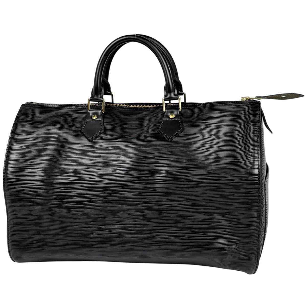 Louis Vuitton Speedy 35 Boston Bag Epi Noir