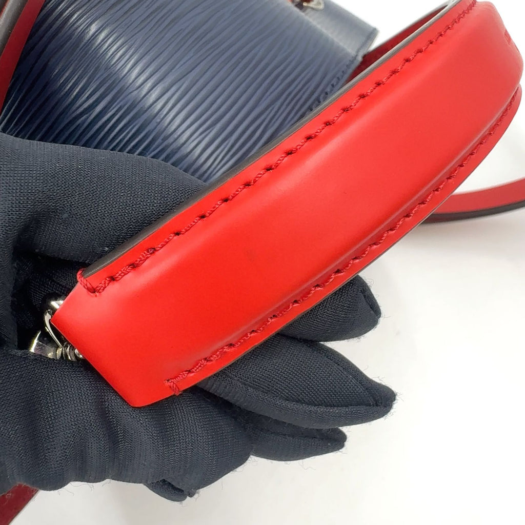 Louis Vuitton Neo Noe Epi Andigo Blue Leather Navy Red Handbag Silver — view 7