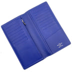Louis Vuitton Portefeuille Brazza Taiga Cobalt Leather Blue Bifold Wallet Silver — view 3
