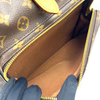 Louis Vuitton Montsouris GM Monogram Leather Brown Light Backpack Gold — view 8