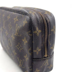 Louis Vuitton Trousse Toilette 23 Monogram Brown Cosmetic Pouch Gold — view 6