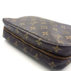 Louis Vuitton Trousse Toilette 23 Monogram Brown Cosmetic Pouch Gold — view 7