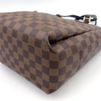 Louis Vuitton Belmont NV BB Damier Ebene Leather Brown Black Handbag Gold — view 8