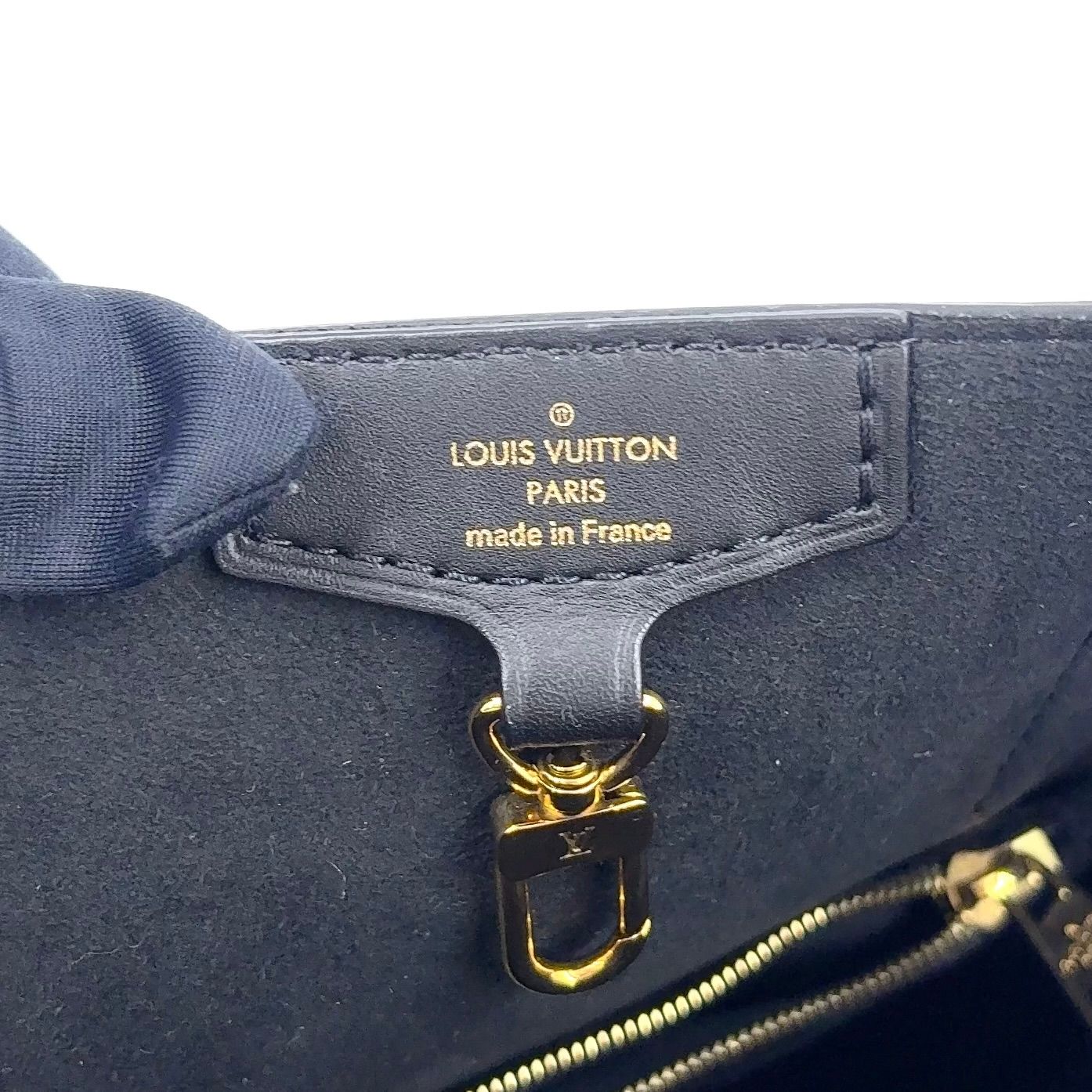 Louis Vuitton Belmont NV BB Damier Ebene Leather Brown Black Handbag Gold — view 4