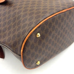 Celine Macadam Bucket Leather Brown Light Tote Gold — view 7