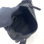 Prada Nylon Black Shoulder Bag Silver — view 3