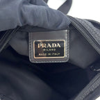Prada Nylon Black Shoulder Bag Silver — view 4