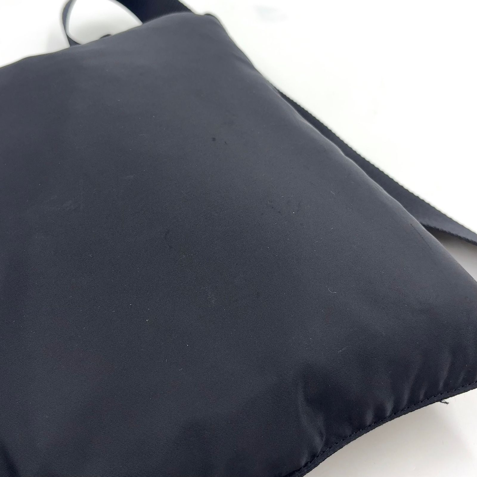 Prada Nylon Black Shoulder Bag Silver — view 6