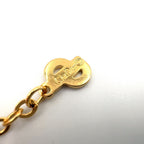 Dior CD Logo Heart Motif Earrings Color Stone Clear Gold — view 5
