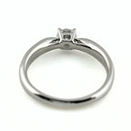 Tiffany & Co Harmony Diamond Ring Platinum Solitaire Pinky — view 5