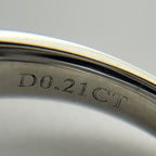 Tiffany & Co Harmony Diamond Ring Platinum Solitaire Pinky — view 8