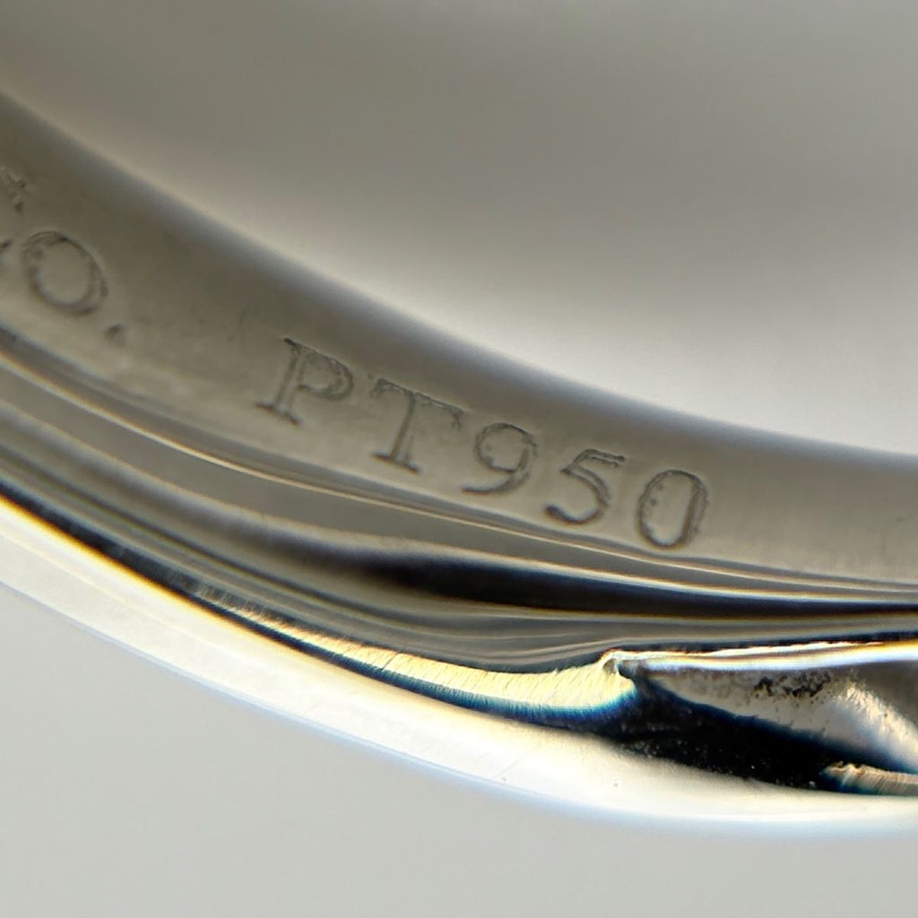 Tiffany & Co Harmony Diamond Ring Platinum Solitaire Pinky — view 7