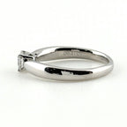 Tiffany & Co Harmony Diamond Ring Platinum Solitaire Pinky — view 4
