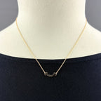Tiffany & Co T Smile Mini Necklace PG Pink Gold Pendant — view 3