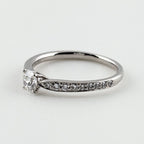 Tiffany & Co Harmony Half Circle Diamond Ring Platinum — view 3